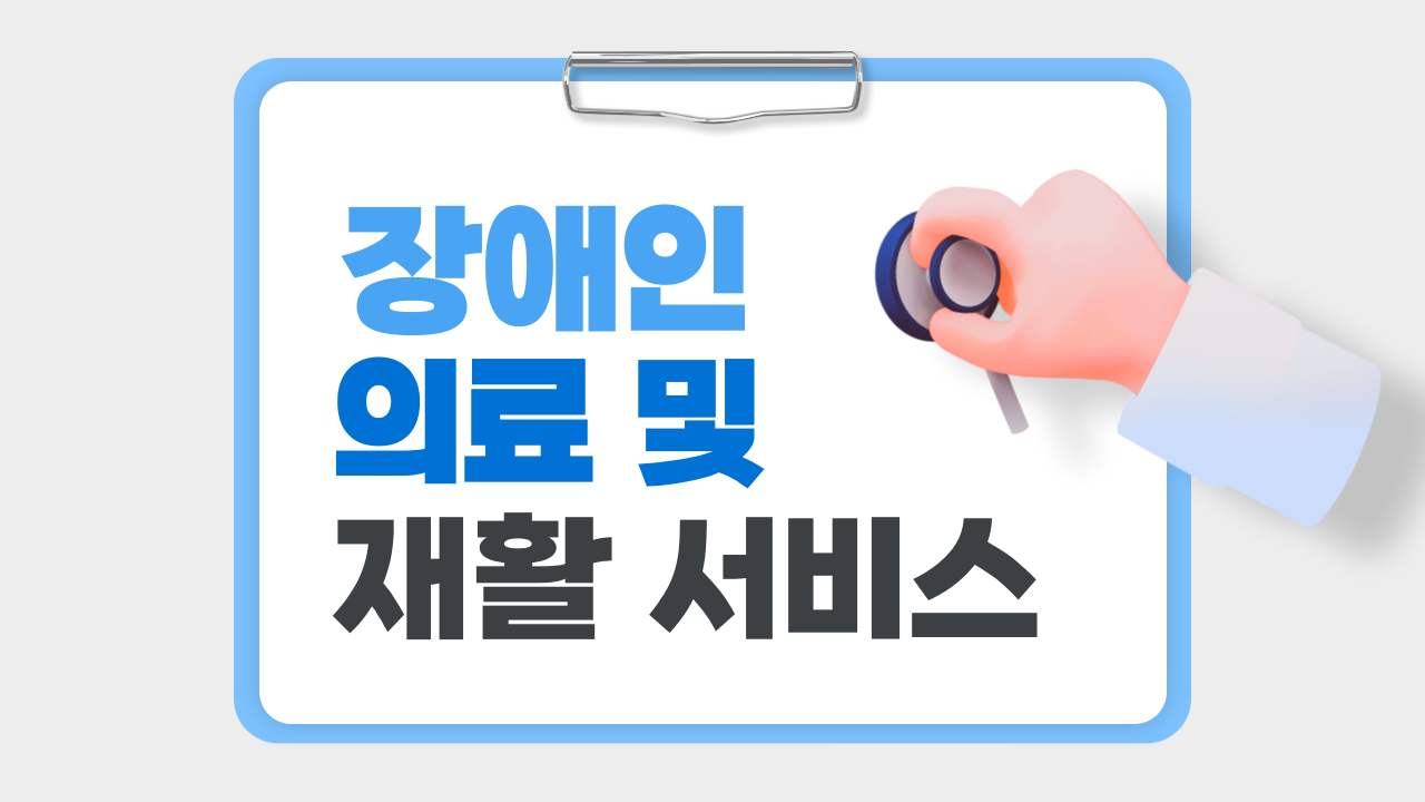 장애인 의료 및 재활 서비스